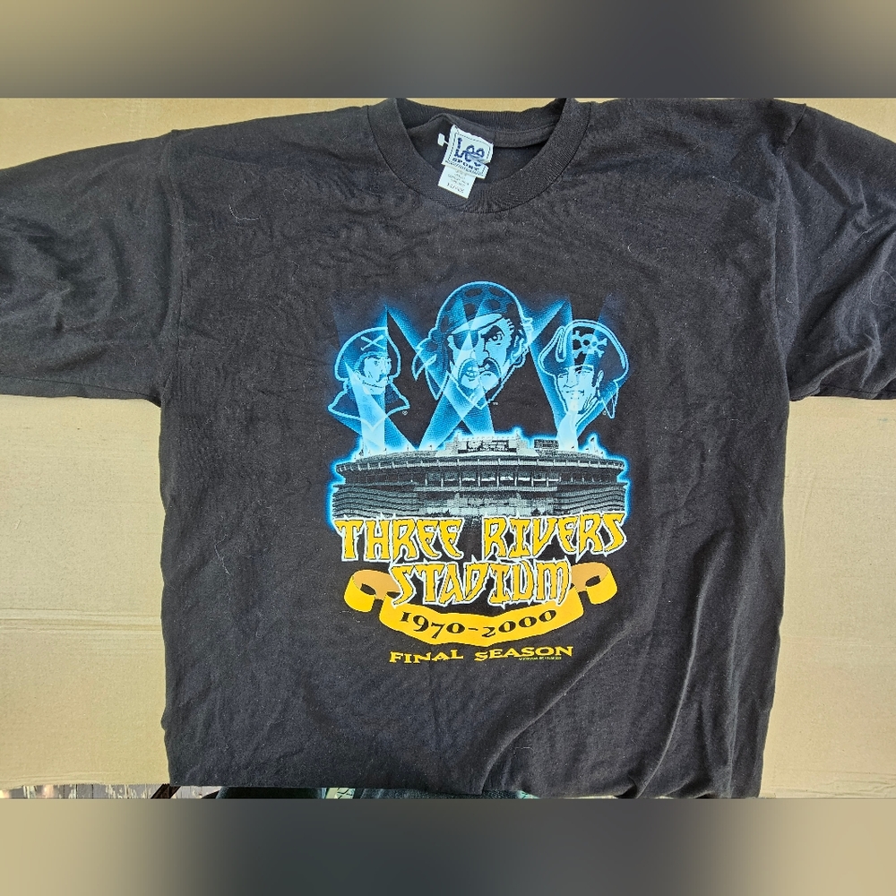 THREE RIVERS STADIUM NOS NWOT XL SHIRT 2000CR,pirates,steelers,penguins